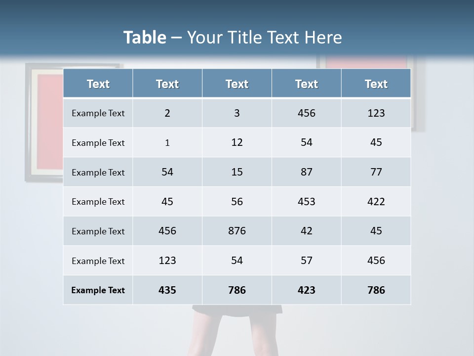 Contemplation Standing Paintings PowerPoint Template