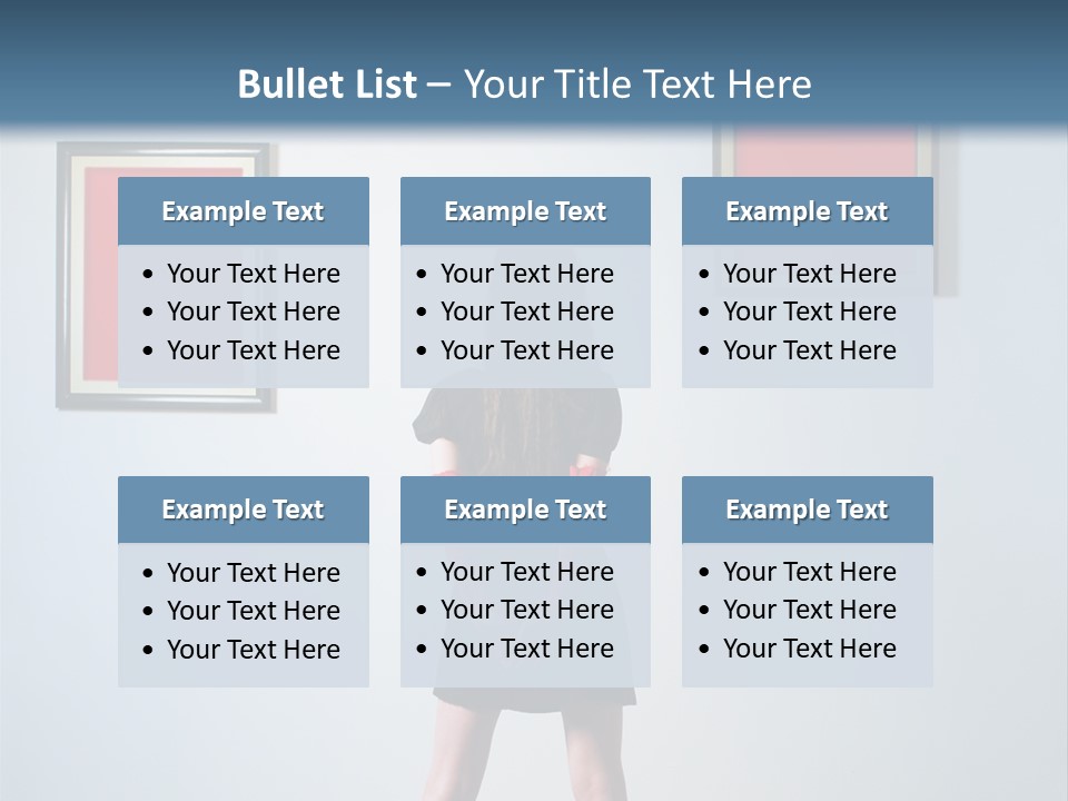 Contemplation Standing Paintings PowerPoint Template