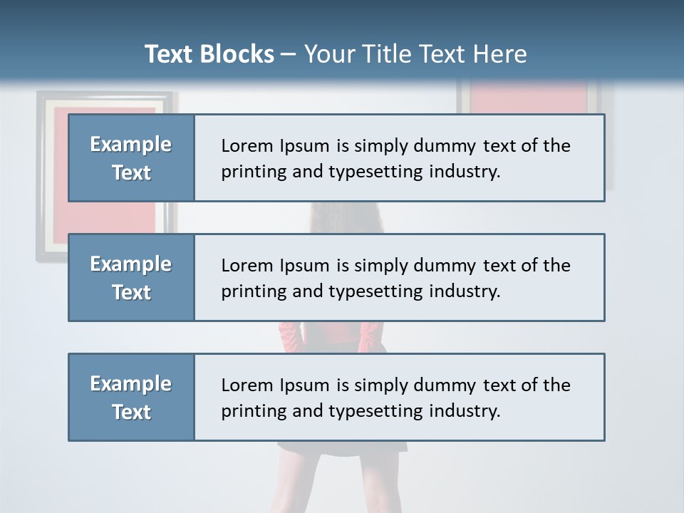 Contemplation Standing Paintings PowerPoint Template