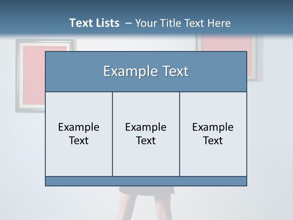 Contemplation Standing Paintings PowerPoint Template
