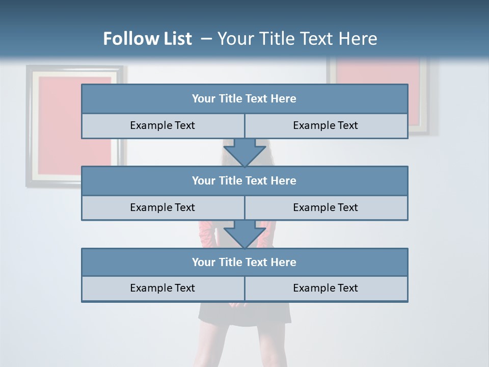 Contemplation Standing Paintings PowerPoint Template