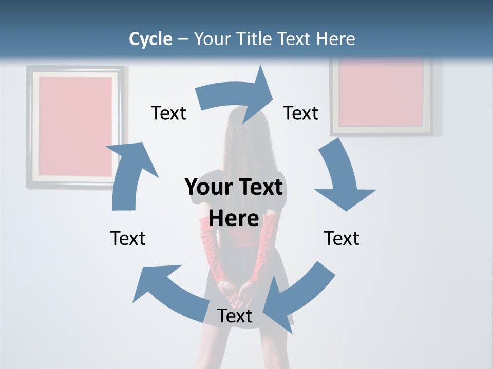 Contemplation Standing Paintings PowerPoint Template