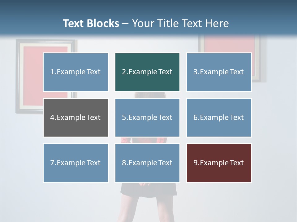 Contemplation Standing Paintings PowerPoint Template