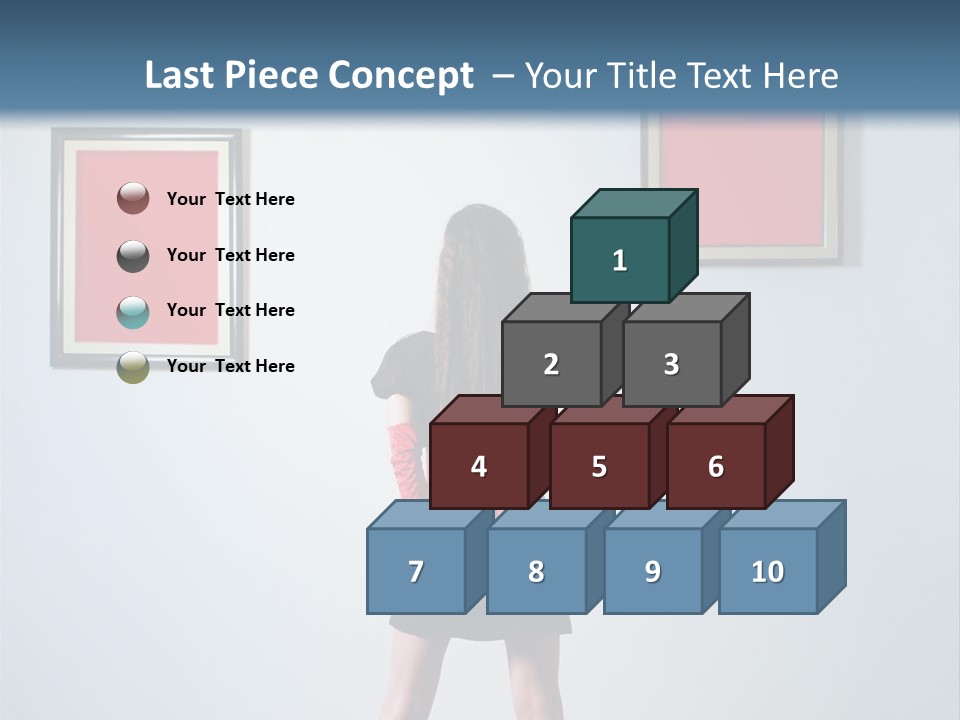 Contemplation Standing Paintings PowerPoint Template