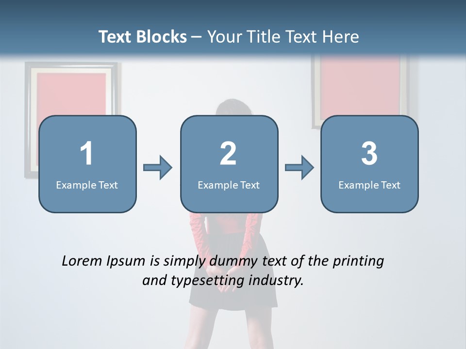 Contemplation Standing Paintings PowerPoint Template