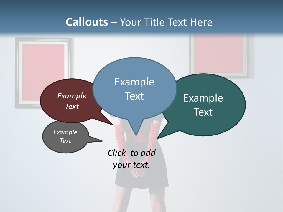 Contemplation Standing Paintings PowerPoint Template