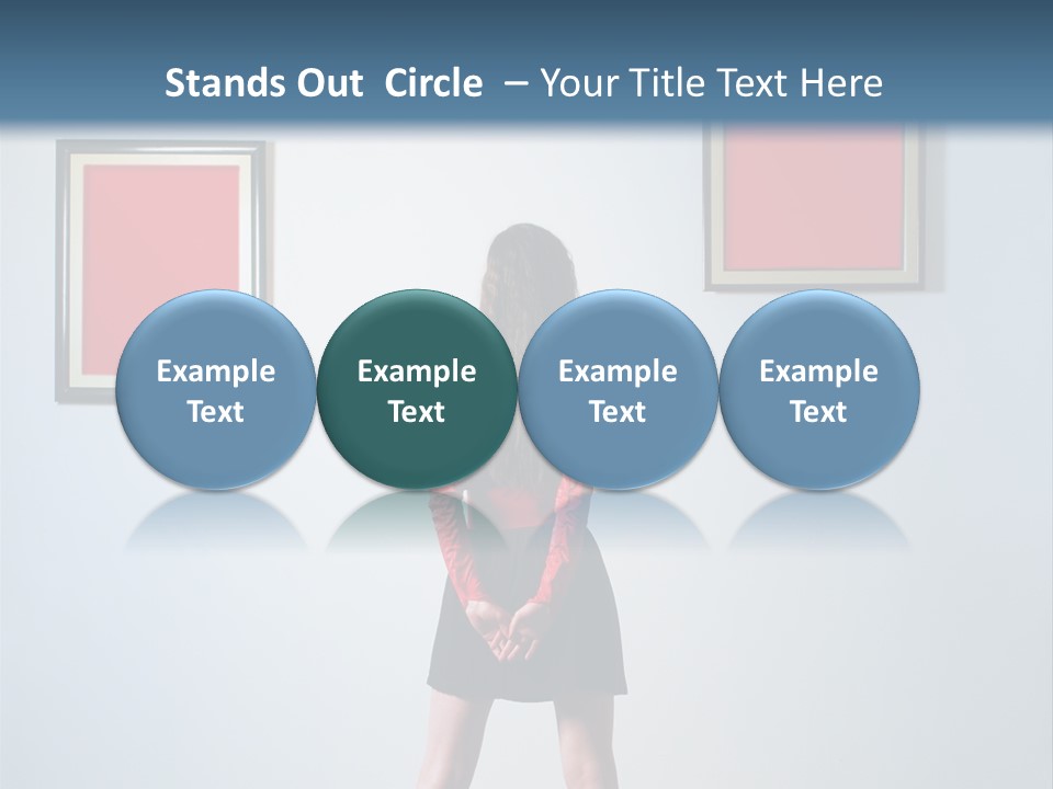 Contemplation Standing Paintings PowerPoint Template