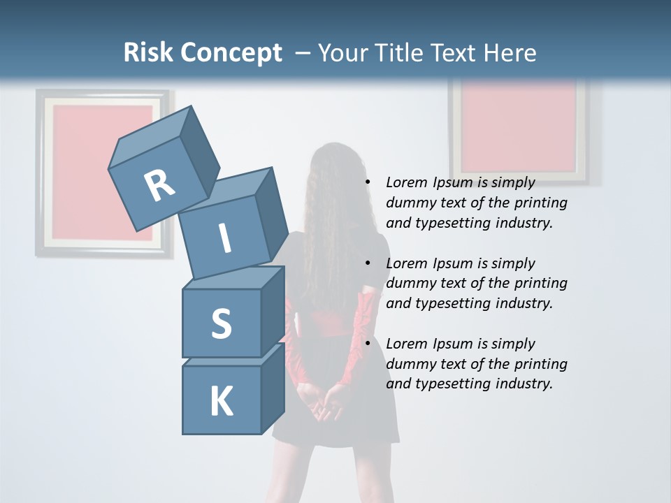 Contemplation Standing Paintings PowerPoint Template