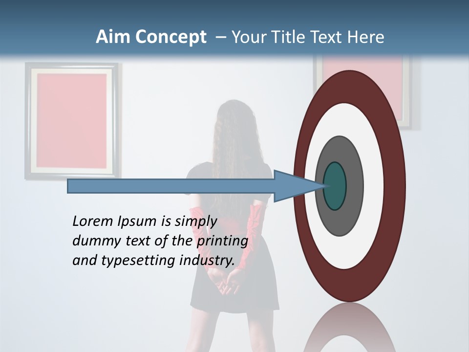 Contemplation Standing Paintings PowerPoint Template