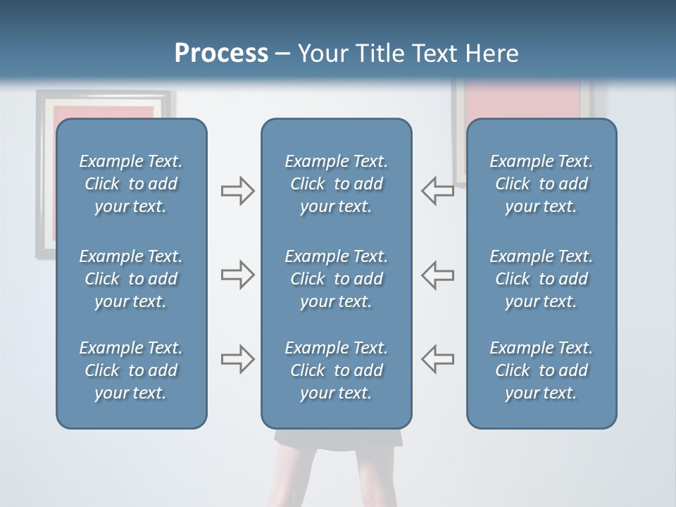 Contemplation Standing Paintings PowerPoint Template