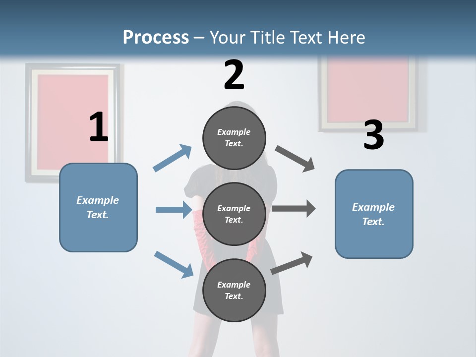 Contemplation Standing Paintings PowerPoint Template