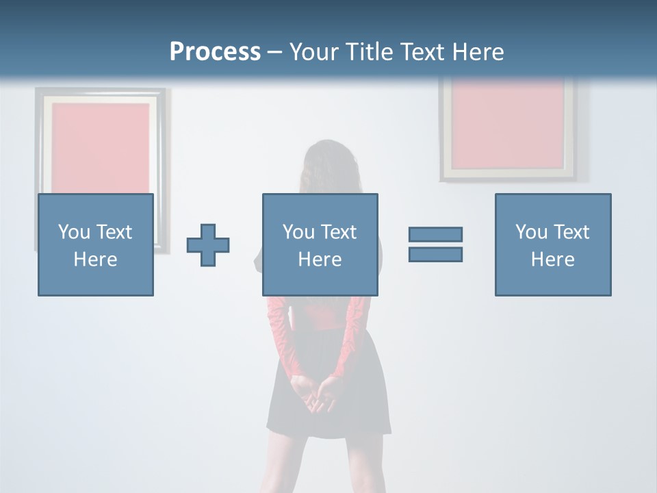 Contemplation Standing Paintings PowerPoint Template