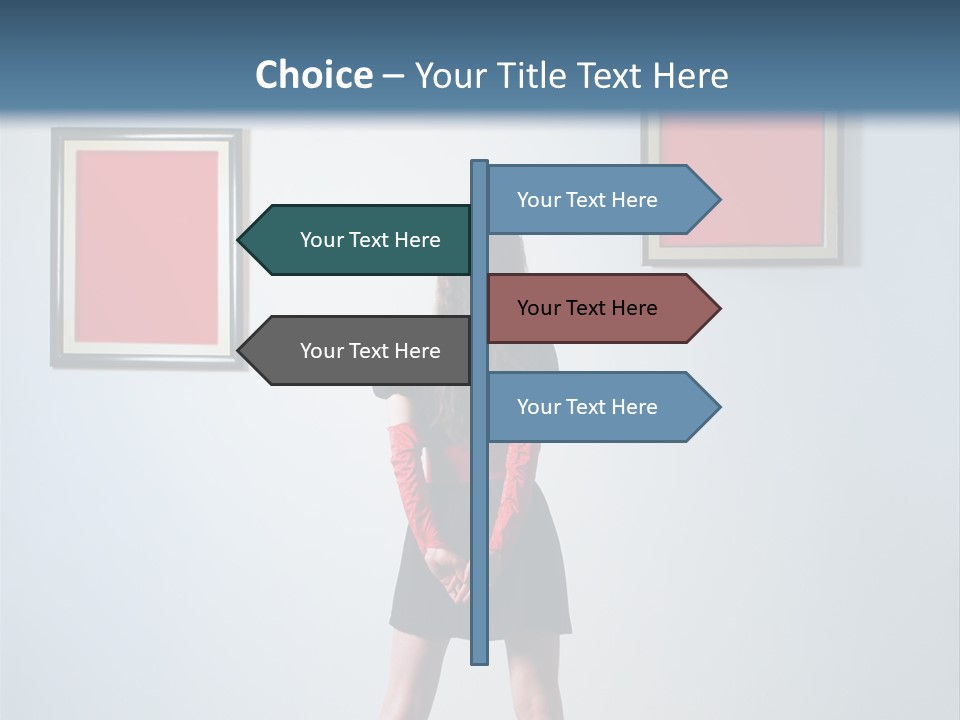 Contemplation Standing Paintings PowerPoint Template