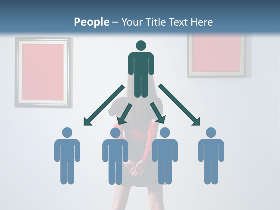 Contemplation Standing Paintings PowerPoint Template