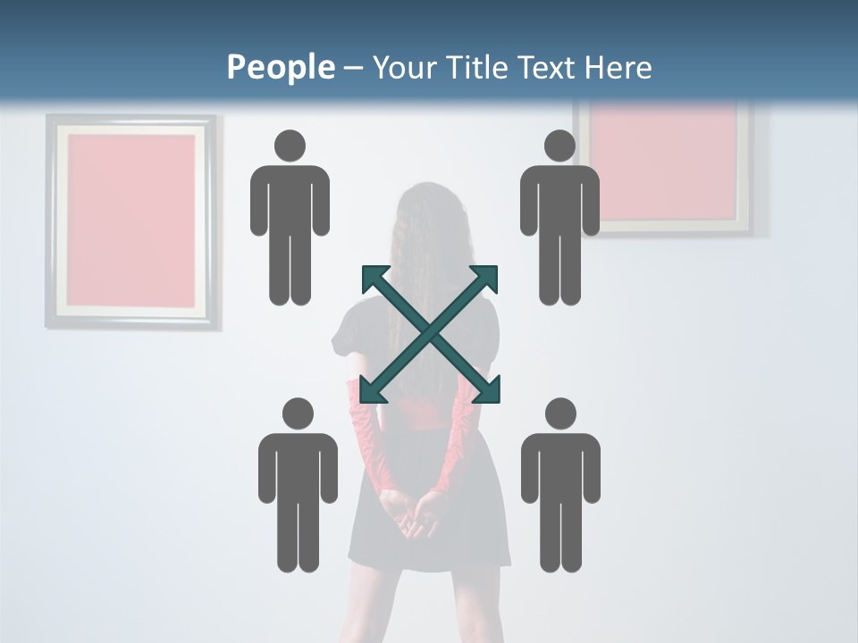 Contemplation Standing Paintings PowerPoint Template