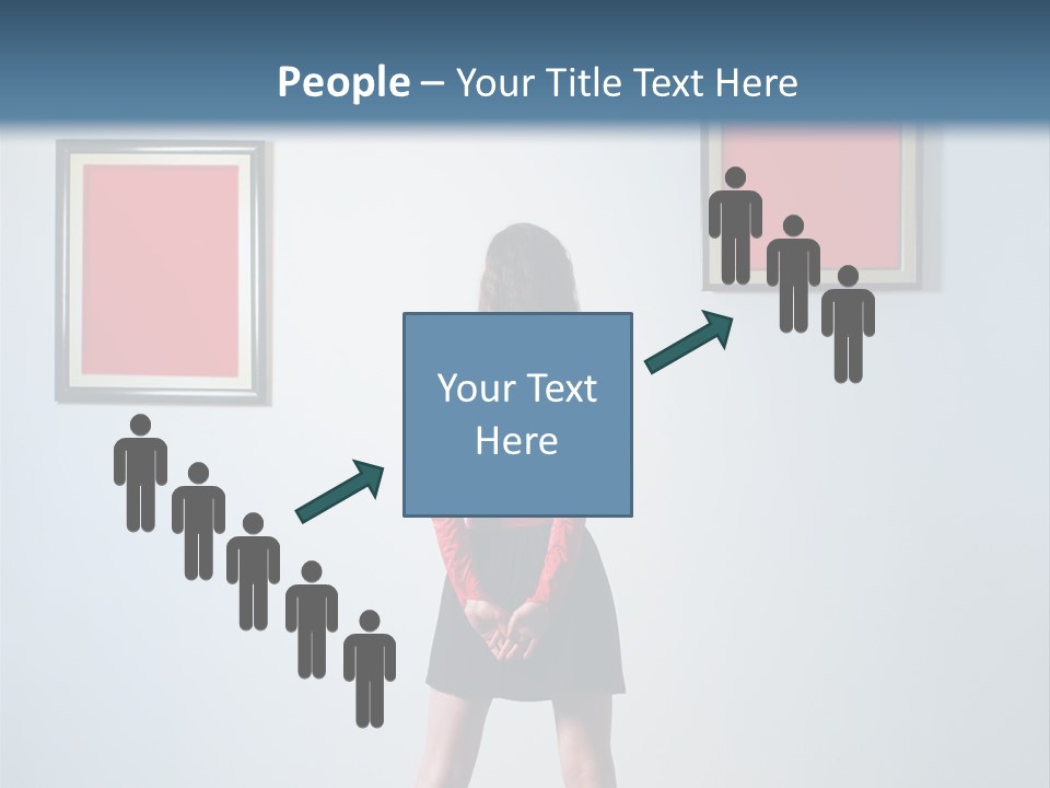 Contemplation Standing Paintings PowerPoint Template
