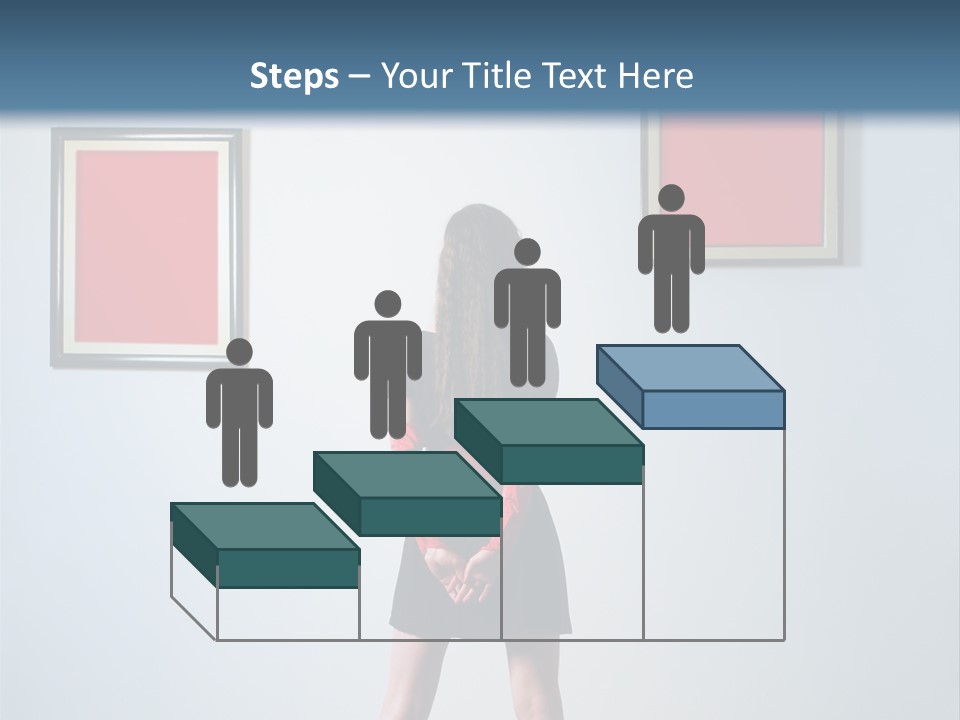 Contemplation Standing Paintings PowerPoint Template