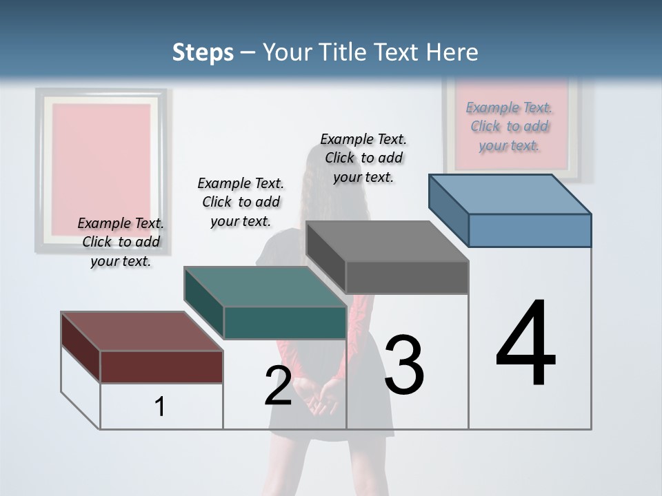 Contemplation Standing Paintings PowerPoint Template