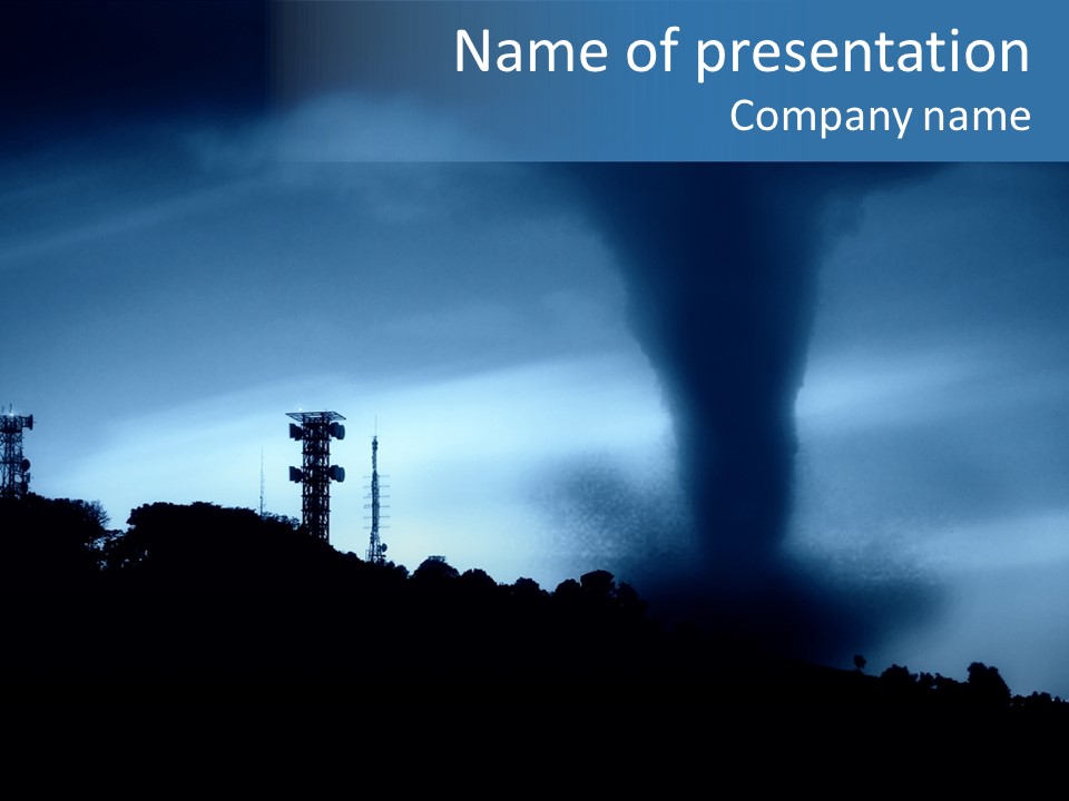 Hurricane Catastrophe Weather PowerPoint Template