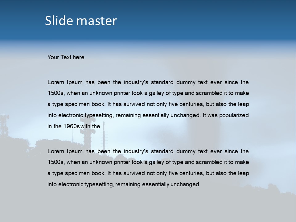 Hurricane Catastrophe Weather PowerPoint Template
