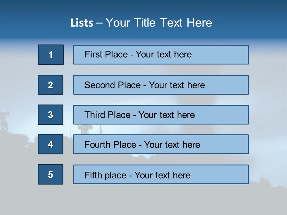 Hurricane Catastrophe Weather PowerPoint Template