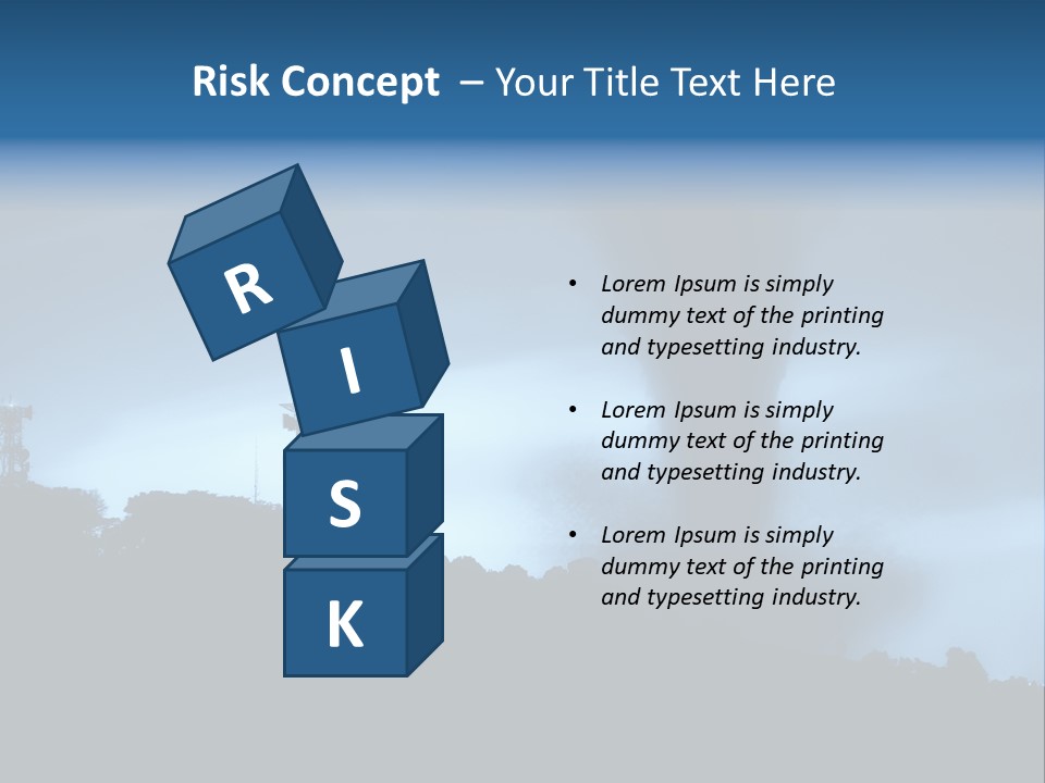 Hurricane Catastrophe Weather PowerPoint Template