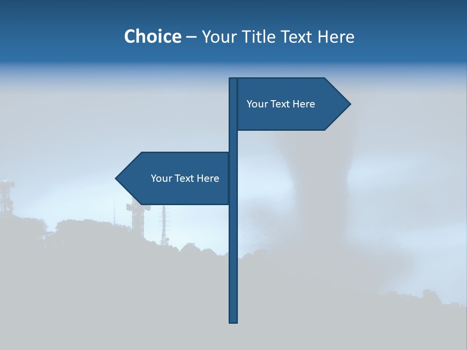 Hurricane Catastrophe Weather PowerPoint Template