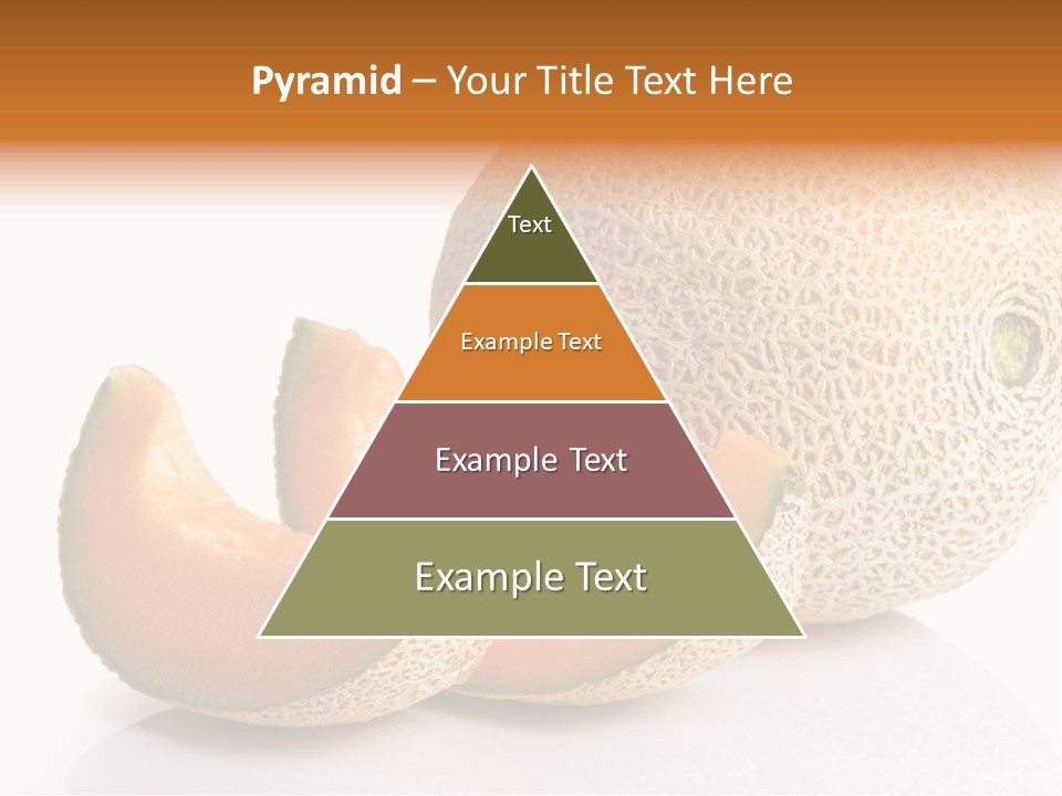 Cantaloupe White Background Organic PowerPoint Template