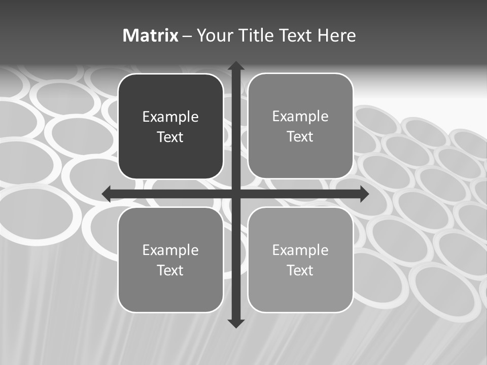 Black Metallic Illustration PowerPoint Template