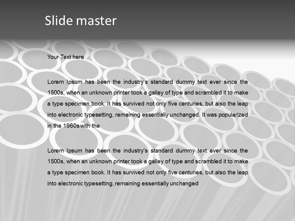 Black Metallic Illustration PowerPoint Template