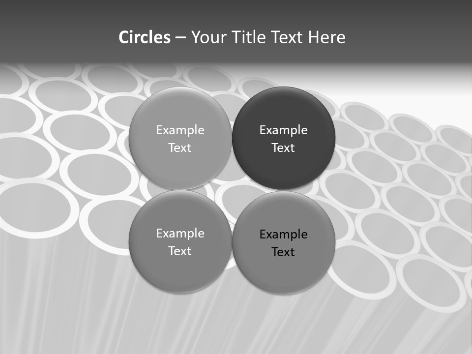 Black Metallic Illustration PowerPoint Template