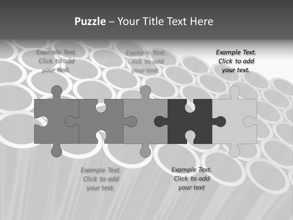 Black Metallic Illustration PowerPoint Template