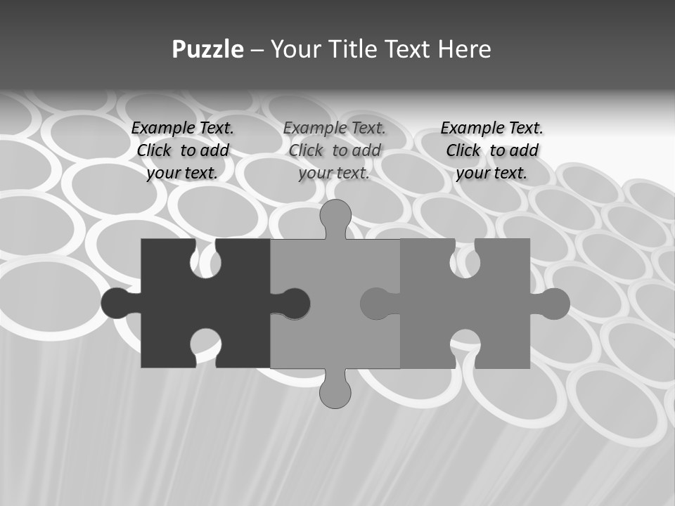 Black Metallic Illustration PowerPoint Template