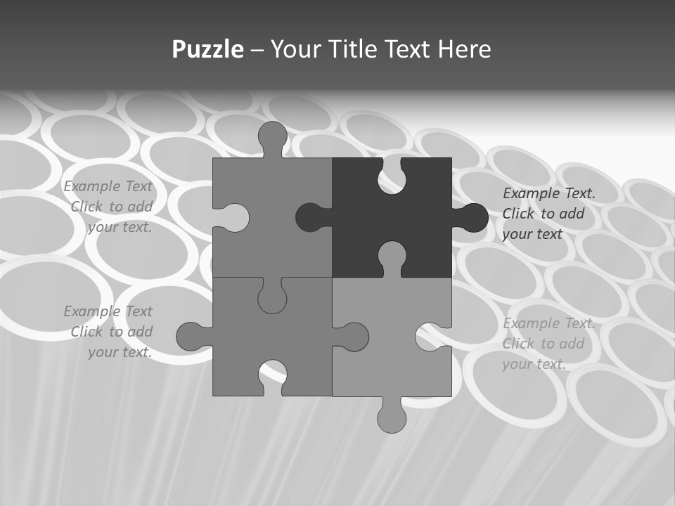 Black Metallic Illustration PowerPoint Template