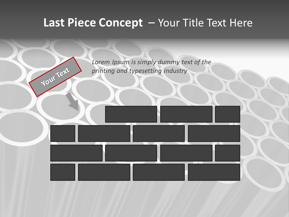 Black Metallic Illustration PowerPoint Template