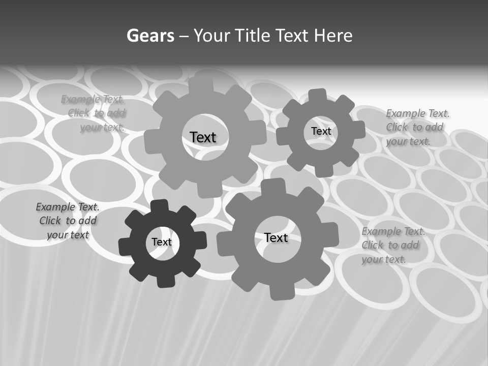 Black Metallic Illustration PowerPoint Template