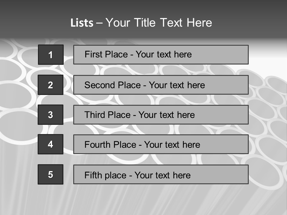 Black Metallic Illustration PowerPoint Template
