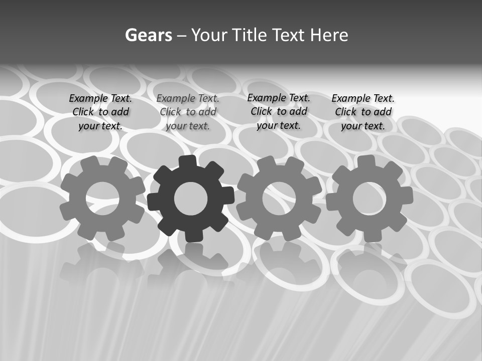 Black Metallic Illustration PowerPoint Template