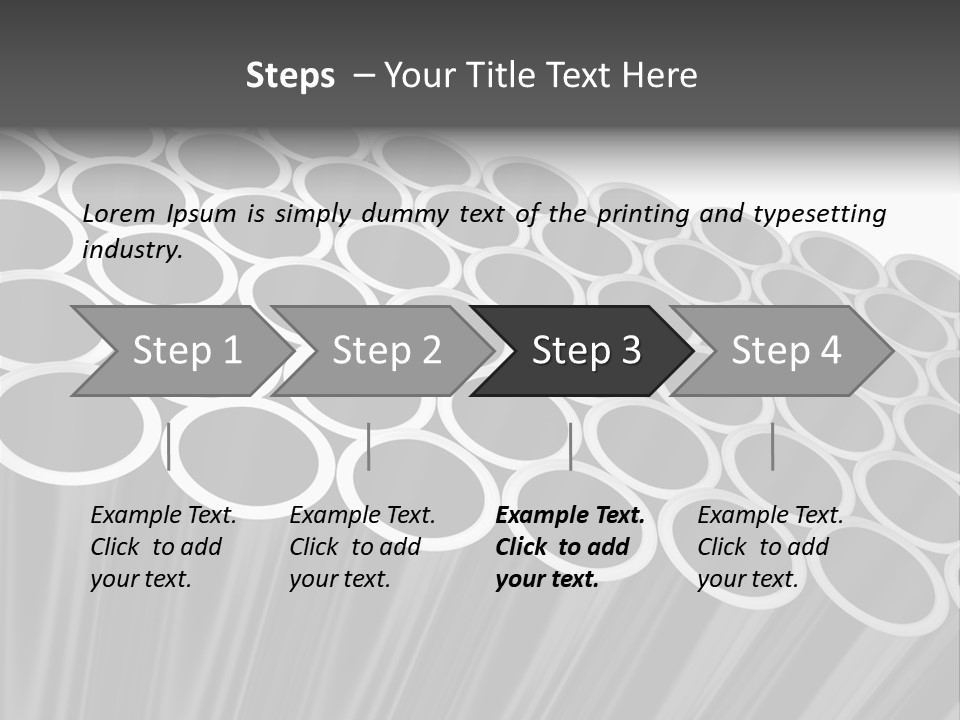 Black Metallic Illustration PowerPoint Template