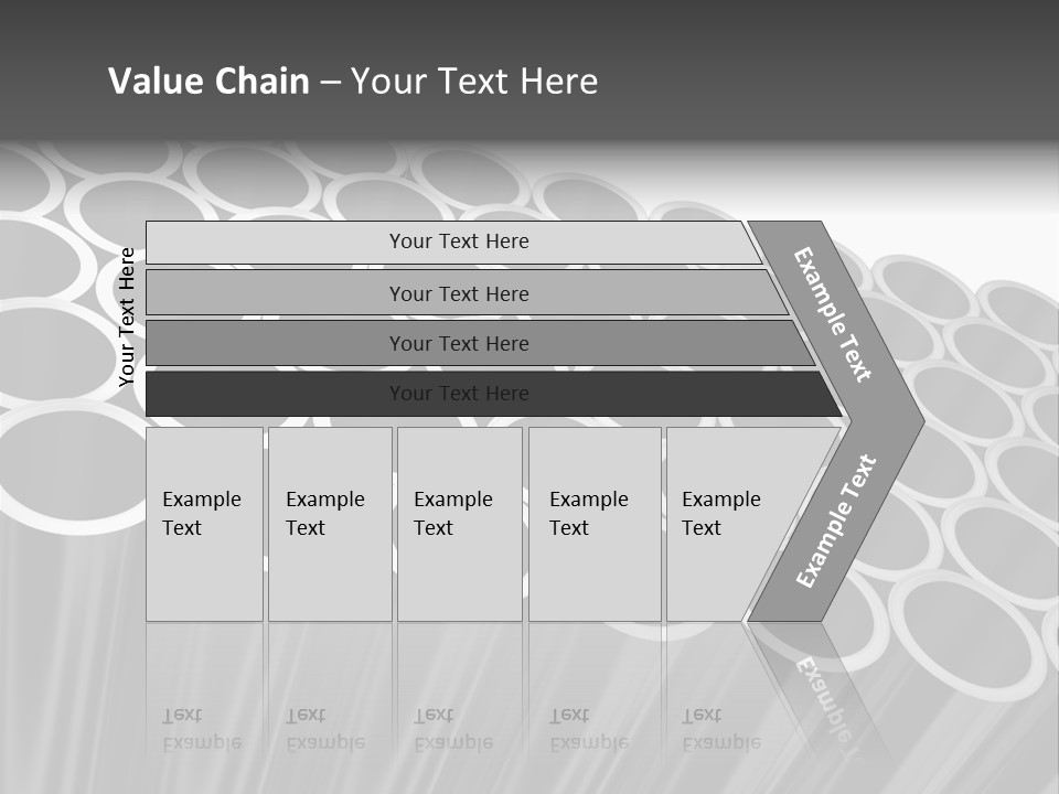 Black Metallic Illustration PowerPoint Template