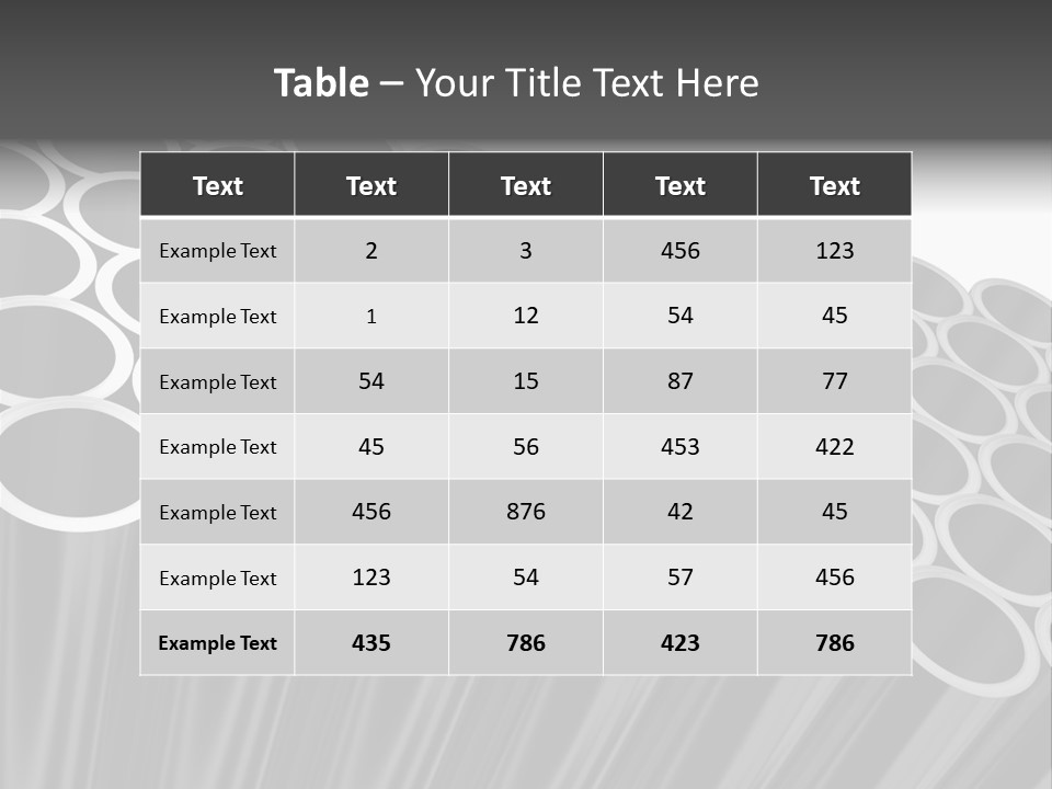 Black Metallic Illustration PowerPoint Template