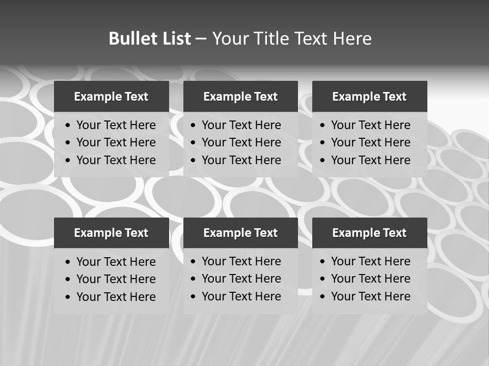 Black Metallic Illustration PowerPoint Template