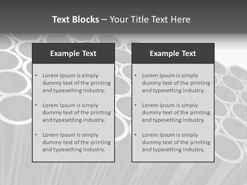 Black Metallic Illustration PowerPoint Template