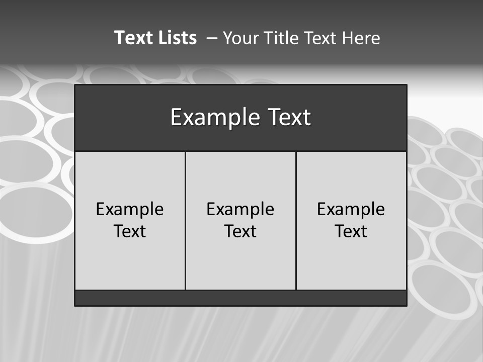 Black Metallic Illustration PowerPoint Template