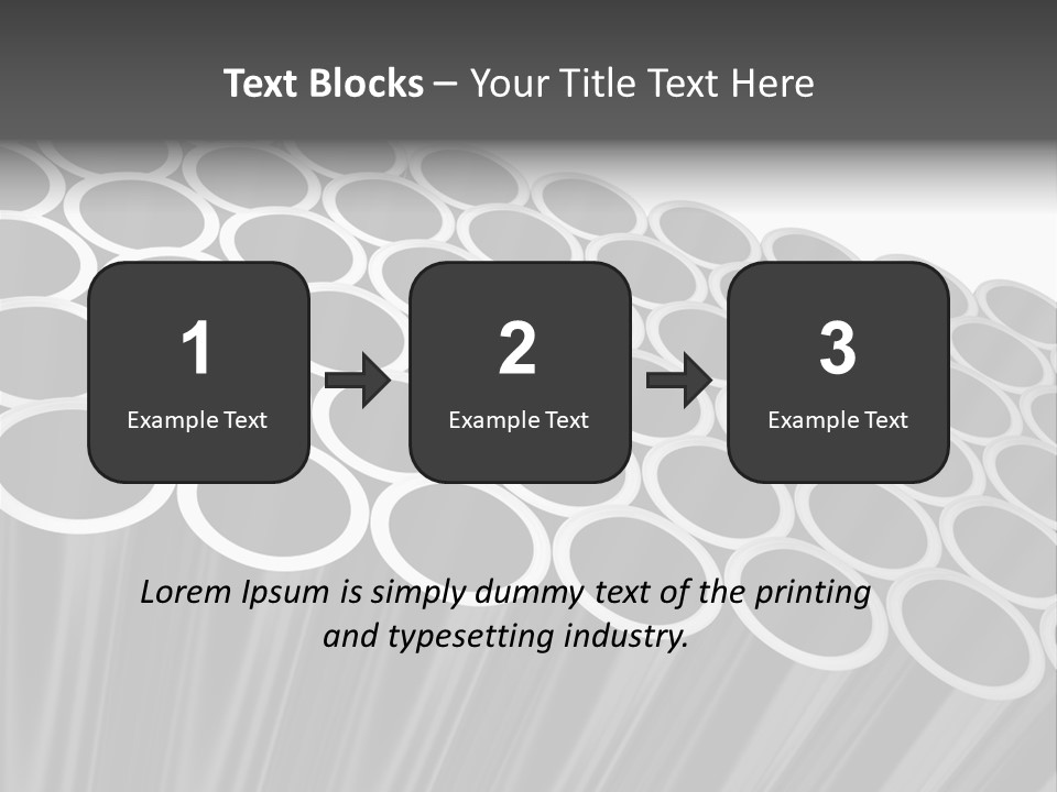 Black Metallic Illustration PowerPoint Template