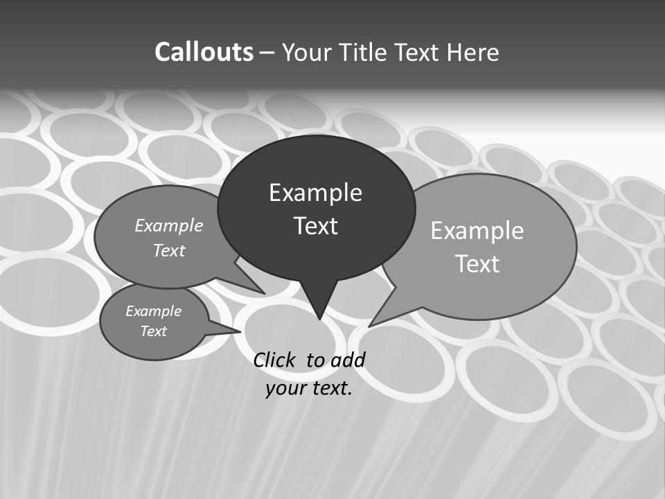 Black Metallic Illustration PowerPoint Template