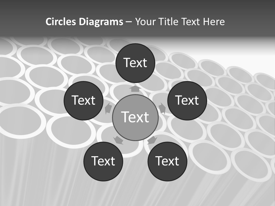 Black Metallic Illustration PowerPoint Template