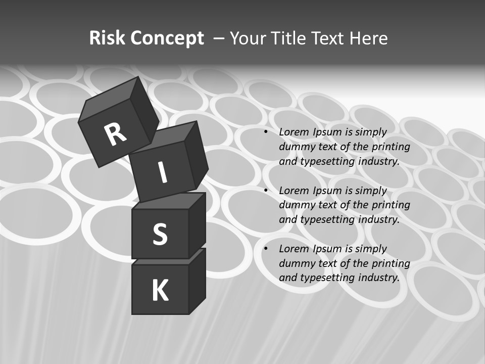 Black Metallic Illustration PowerPoint Template