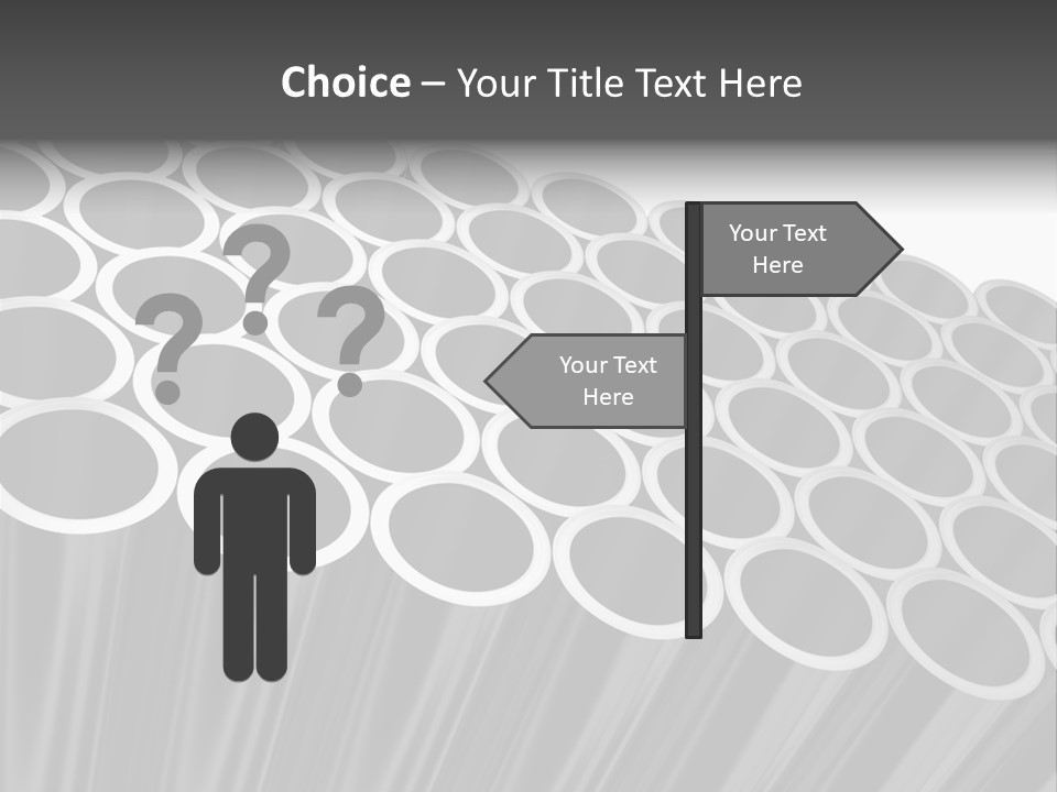 Black Metallic Illustration PowerPoint Template