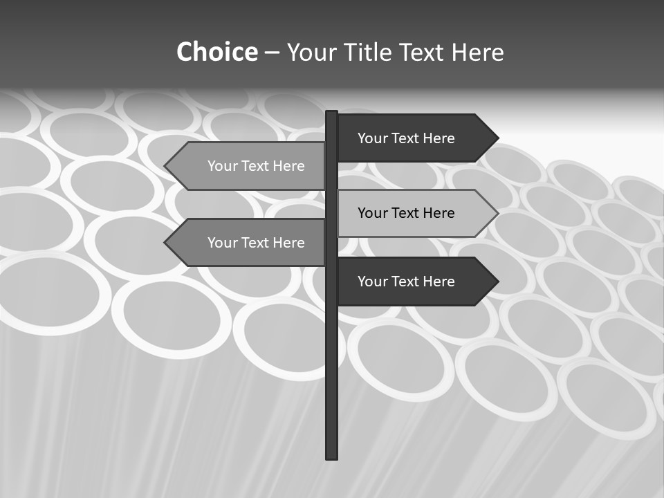 Black Metallic Illustration PowerPoint Template